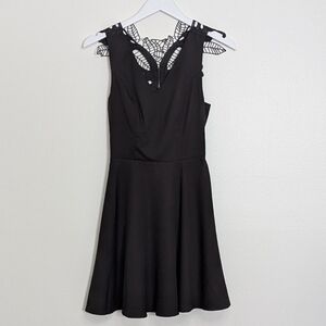 Altard State Dress XS Black Butterfly Back Cutout Sleeveless